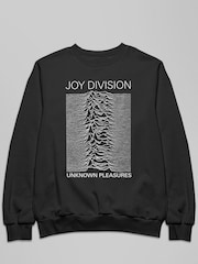 All + Every Black Joy Division Unknown Pleasures Album Art Mens Music Sweatshirt - Image 2 of 3