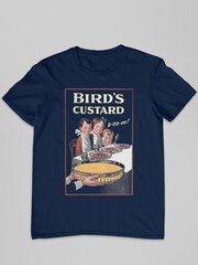 All + Every Blue Mens History Of Advertising Birds Custard 1920s Poster 100% Cotton T-Shirt - Image 2 of 3