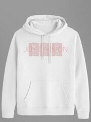All + Every White Joy Division Unknown Pleasures Trio Art Mens Music Hooded Sweatshirt - Image 2 of 3