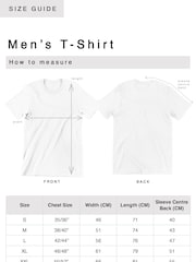 All + Every White Mens 100% Cotton Jaws Classic Poster T-Shirt - Image 3 of 3