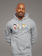 All + Every Grey Peanuts The Gang Sit Down Mens Hoodie - Image 1 of 3