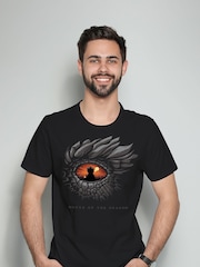 All + Every Black House Of The Dragon Mens Eye Of The Dragon 100% Cotton T-Shirt - Image 1 of 3