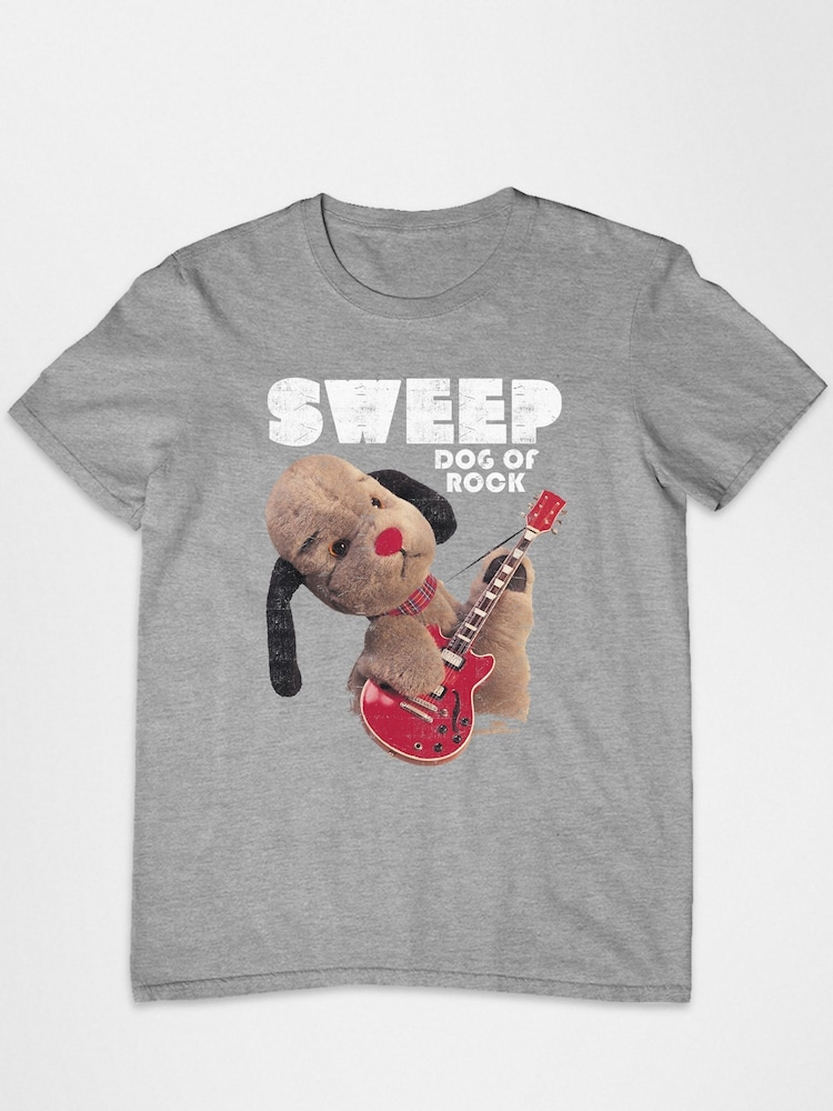 All + Every Grey Sooty Dog Of Rock Sweep Mens T-Shirt - Image 2 of 3