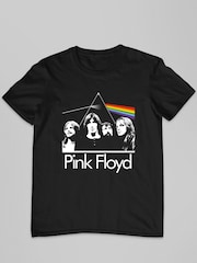 All + Every Black Mens Floyd Musicmates Prism Montage Music 100% Cotton T-Shirt - Image 2 of 3