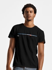 All + Every Black NASA Satellite Horizon Shot Mens 100% Cotton T-Shirt - Image 1 of 3