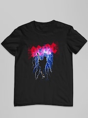 All + Every Black ACDC Thunderstruck Mens Music 100% Cotton T-Shirt - Image 2 of 3