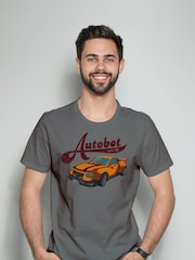 All + Every Grey Transformers Bumblebee Car Autobot Mens 100% Cotton T-Shirt - Image 1 of 3