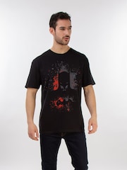 Brands In Black Mens 100% Cotton Batman Splash T-Shirt - Image 1 of 3