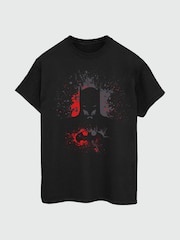 Brands In Black Mens 100% Cotton Batman Splash T-Shirt - Image 2 of 3