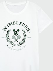 Brands In White Women Minnie Mouse Tennis 100% Cotton T-Shirt - Image 2 of 3