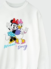 Brands In White Womens Minnie Mouse And Daisy Duck Disney Sweatshirt - Image 3 of 3