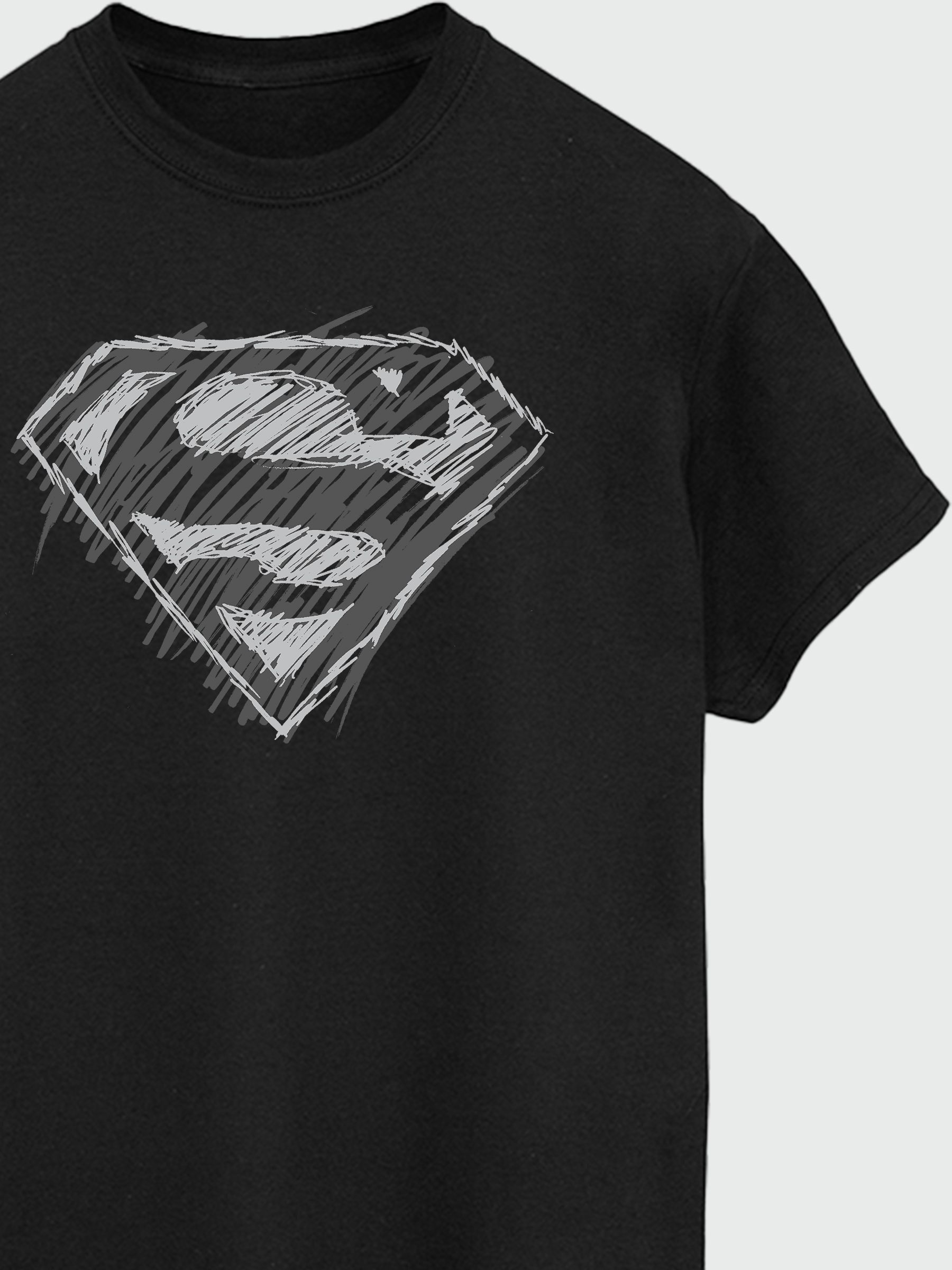 Superman logo t shirt clearance