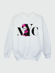 Brands In White Disney Minnie Mouse NYC Women Sweatshirt - Image 2 of 3