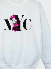 Brands In White Disney Minnie Mouse NYC Women Sweatshirt - Image 3 of 3