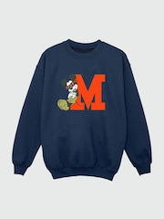 Brands In Blue Mens Mickey Mouse Leopard Print Trousers Disney 100% Cottton Sweatshirt - Image 2 of 3