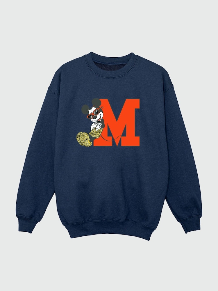 Brands In Blue Mens Mickey Mouse Leopard Print Trousers Disney 100% Cottton Sweatshirt - Image 2 of 3