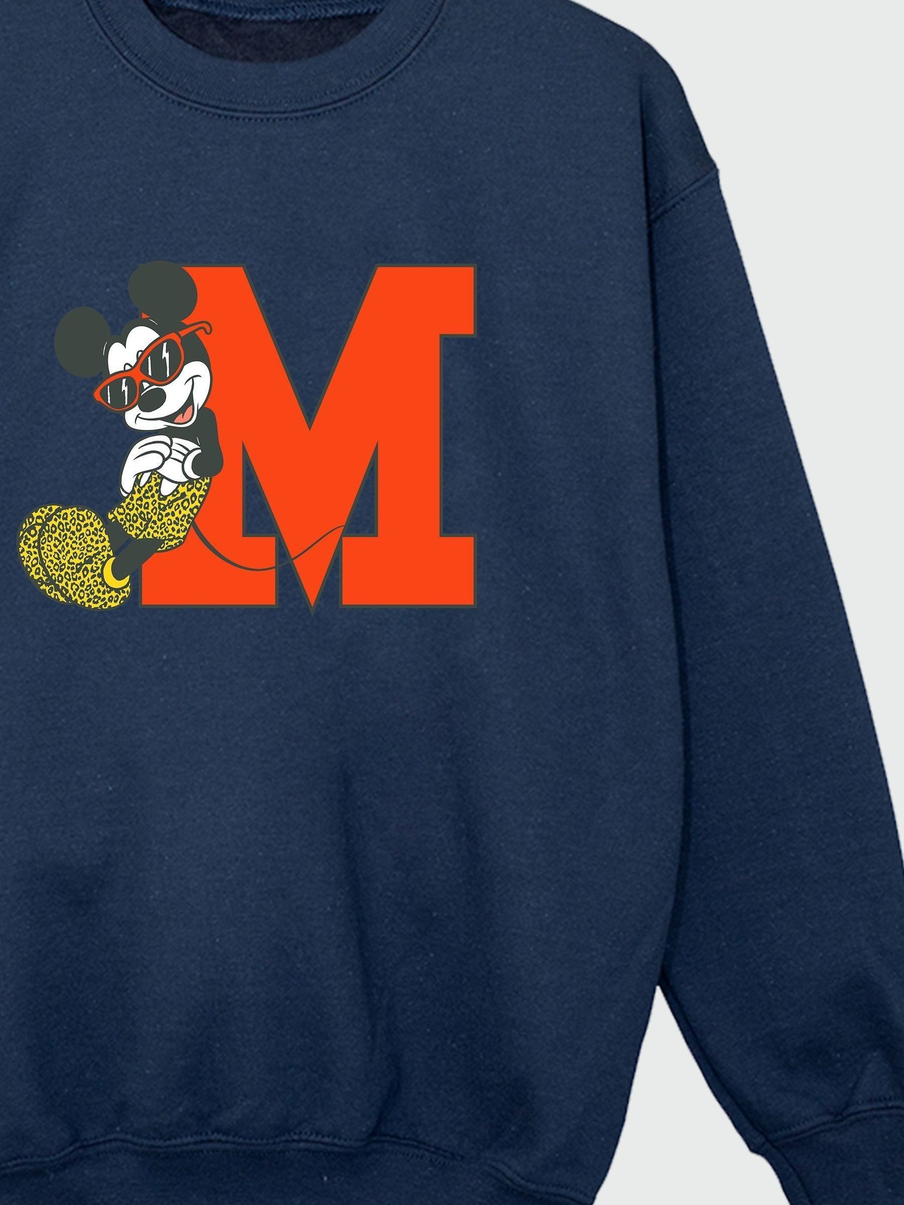 Buy Brands In Blue Mens Mickey Mouse Leopard Print Trousers Disney 100 Cottton Sweatshirt from the Next UK online shop