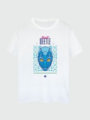 Brands In White Mens Beetle Helmet 100% Cotton T-Shirt - Image 2 of 3