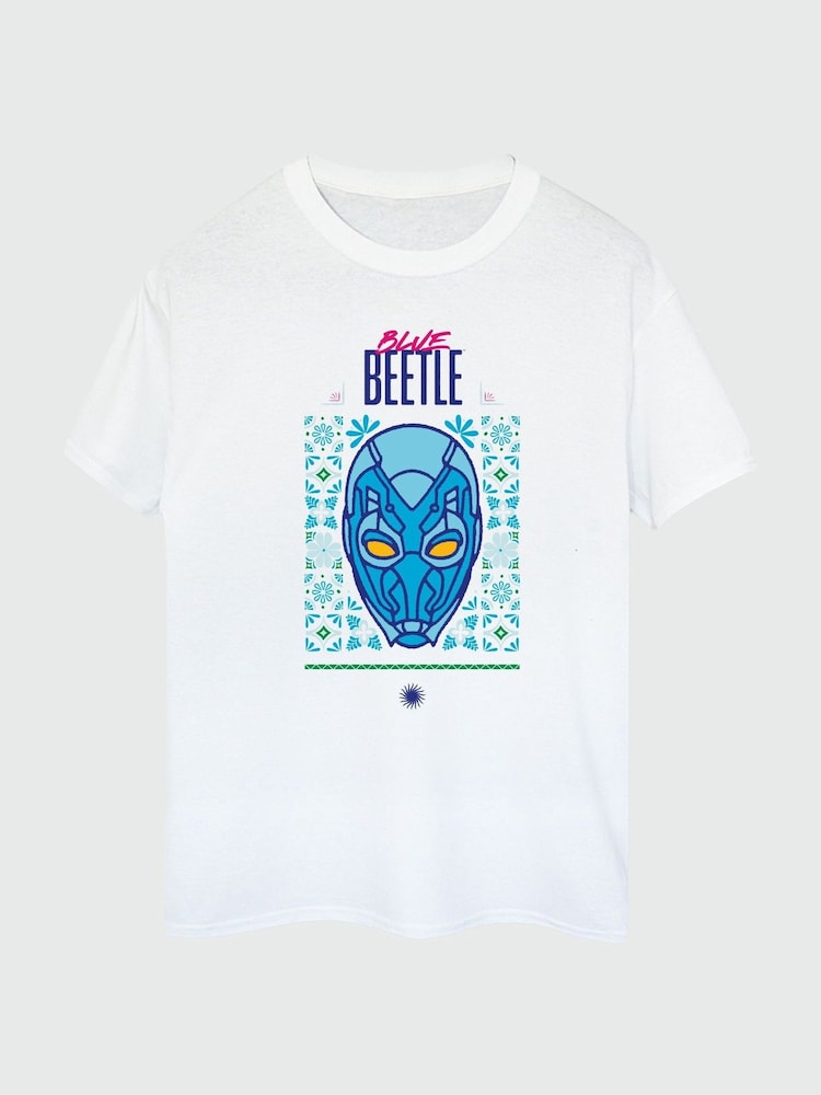 Brands In White Mens Beetle Helmet 100% Cotton T-Shirt - Image 2 of 3
