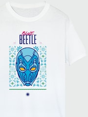 Brands In White Mens Beetle Helmet 100% Cotton T-Shirt - Image 3 of 3