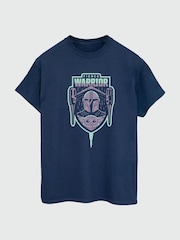 Brands In Blue Mens Star Wars The Mandalorian Poster 100% Cotton T-Shirt - Image 2 of 3