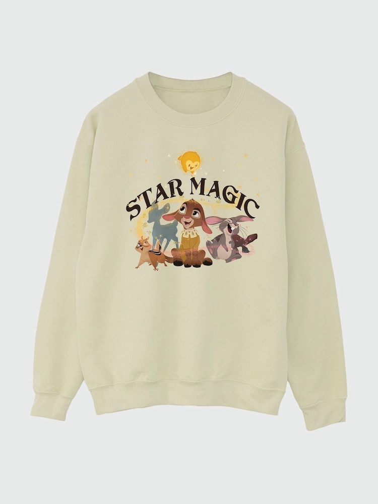 Brands In Cream Wish Star Magic Group Adult Unisex Sand Sweatshirt - Image 2 of 3