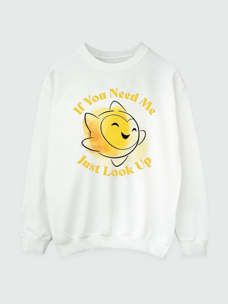 Brands In White Womens Wish If You Need Me Just Look Up Sweatshirt - Image 2 of 3