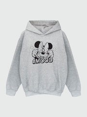 Brands In Grey Girls Minnie Mouse Three Faces Disney 100% Cotton Hoodie - Image 2 of 3