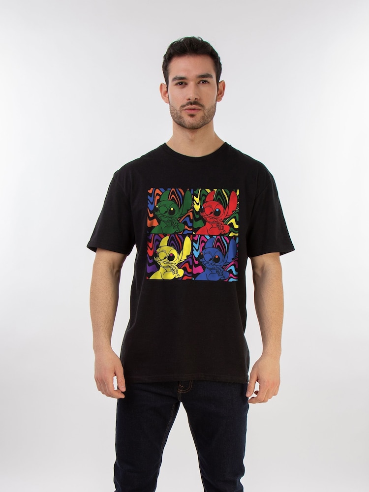 Brands In Black 100% Cotton Pop Art T-Shirt - Image 1 of 3