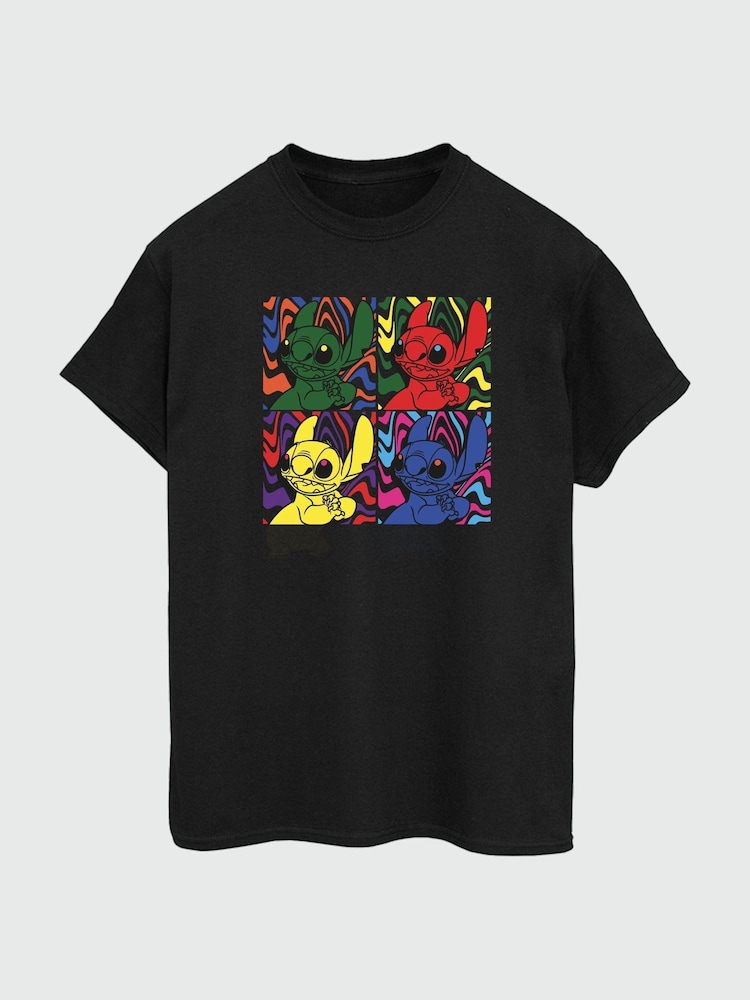 Brands In Black 100% Cotton Pop Art T-Shirt - Image 2 of 3