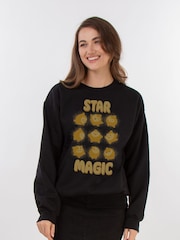 Brands In Black Wish Star Magic Tile Adult Unisex Sweatshirt - Image 1 of 3