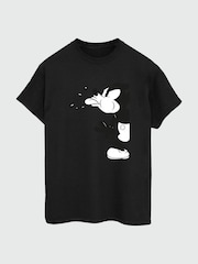 Brands In Black Mens Mickey Mouse Disney 100% Cotton T-Shirt - Image 2 of 3