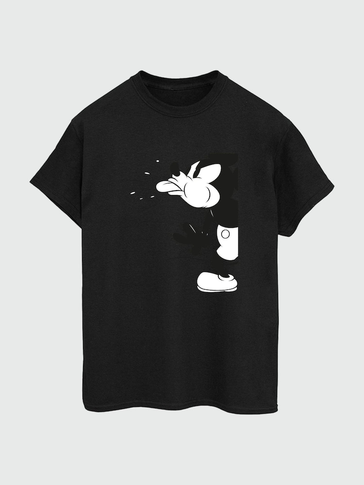 Brands In Black Mens Mickey Mouse Disney 100% Cotton T-Shirt - Image 2 of 3