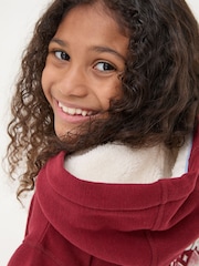 FatFace Berry Pink Penguin Popover Hoodie - Image 3 of 5