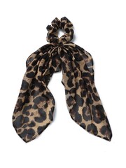 Aela Leopard Animal Scrunchie With Tails - Image 3 of 3