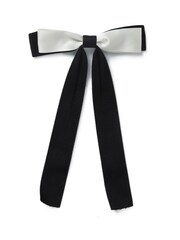 Aela Bow Black & White Barrette - Image 1 of 3