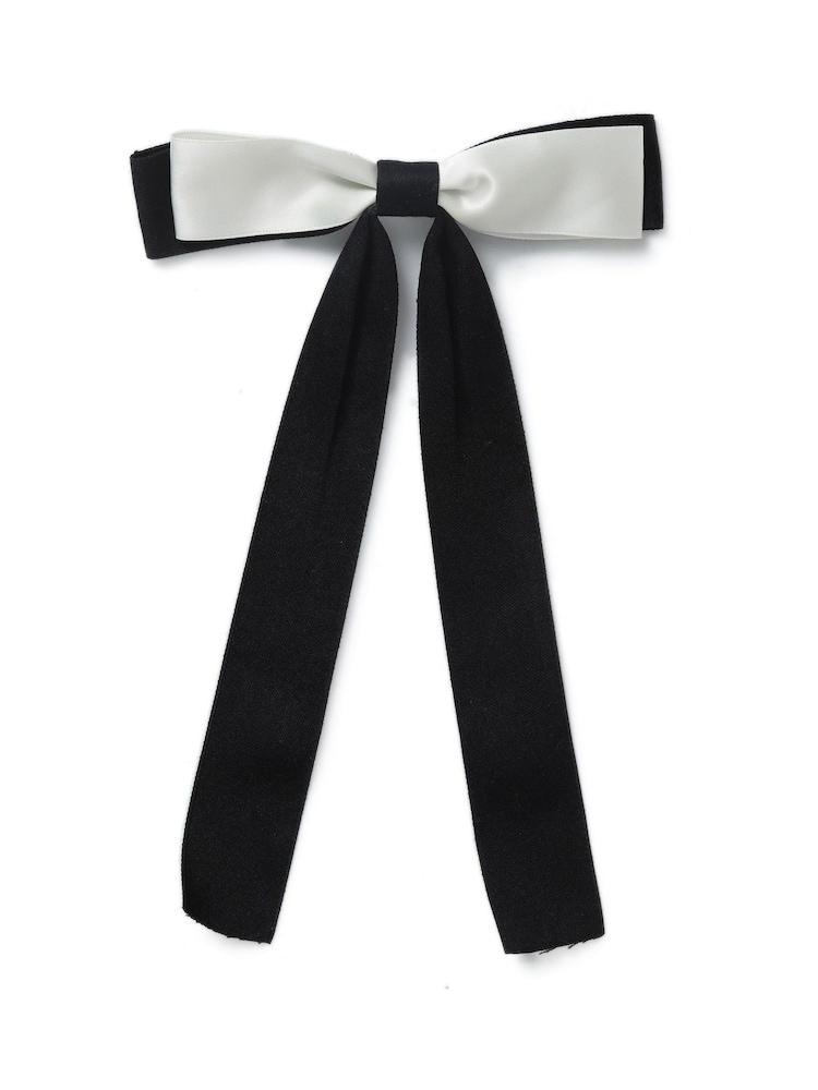 Aela Bow Black & White Barrette - Image 1 of 3