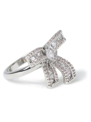 Aela Silver Tone Bow Ring - Image 2 of 2
