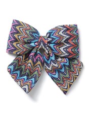 Aela Blue Zig Zag Bow Hair Barette - Image 1 of 3