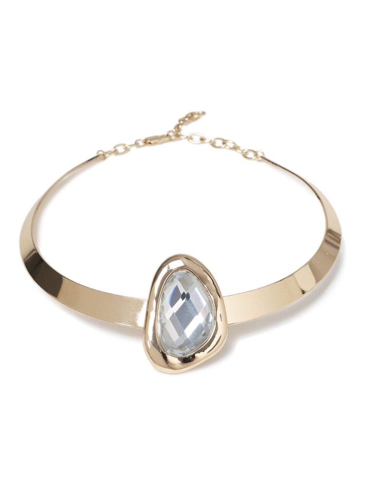 Aela Gold Tone Statement Stone Choker Necklace - Image 1 of 2