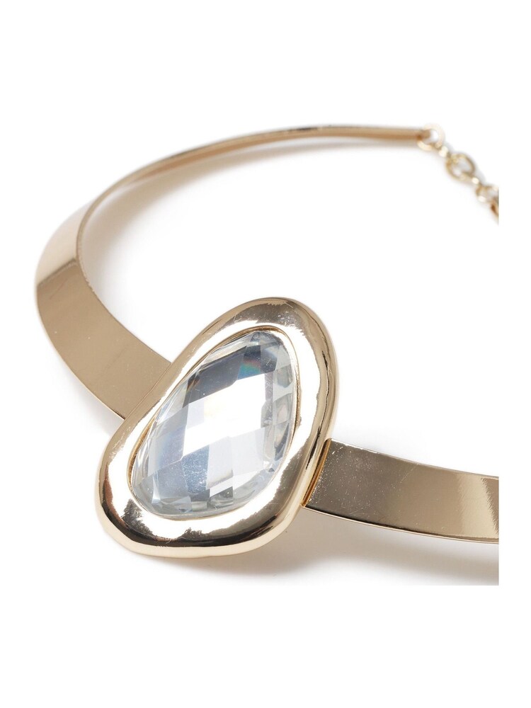 Aela Gold Tone Statement Stone Choker Necklace - Image 2 of 2