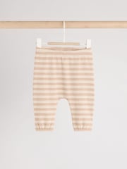 Neutral Stripe Baby Knit 100% Cotton Vest Set 3 Piece (0mths-2yrs) - Image 5 of 10