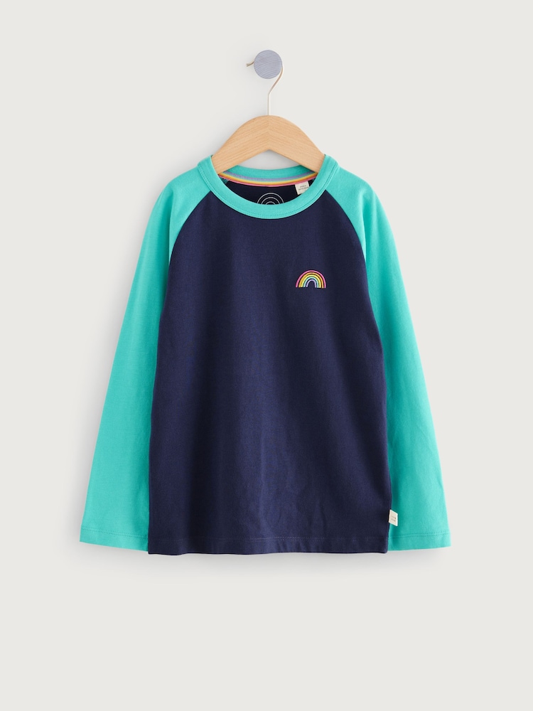 Little Bird by Jools Oliver Pink Long Sleeve 100% Cotton T-Shirts 3 Pack - Image 3 of 7