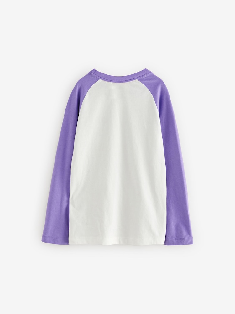 Little Bird by Jools Oliver Pink Long Sleeve 100% Cotton T-Shirts 3 Pack - Image 5 of 7