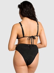 Victoria's Secret PINK Pure Black Triangle Swim Bikini Top - Image 2 of 4
