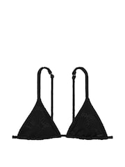 Victoria's Secret PINK Pure Black Triangle Swim Bikini Top - Image 3 of 4