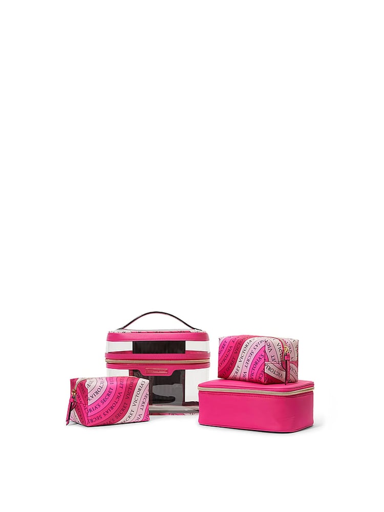 Victoria's Secret Hot Pink 4 in 1 Makeup Bag - Image 1 of 4