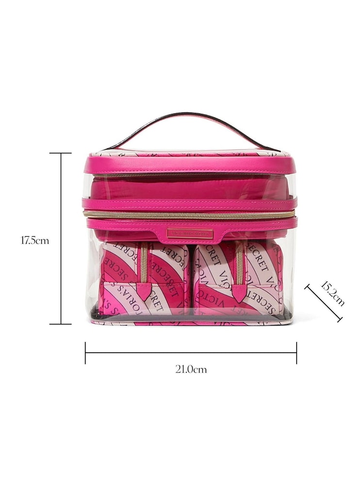 Victoria's Secret Hot Pink 4 in 1 Makeup Bag - Image 4 of 4