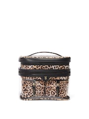 Victoria's Secret Leopard Brown 4 in 1 Makeup Bag - Image 2 of 3