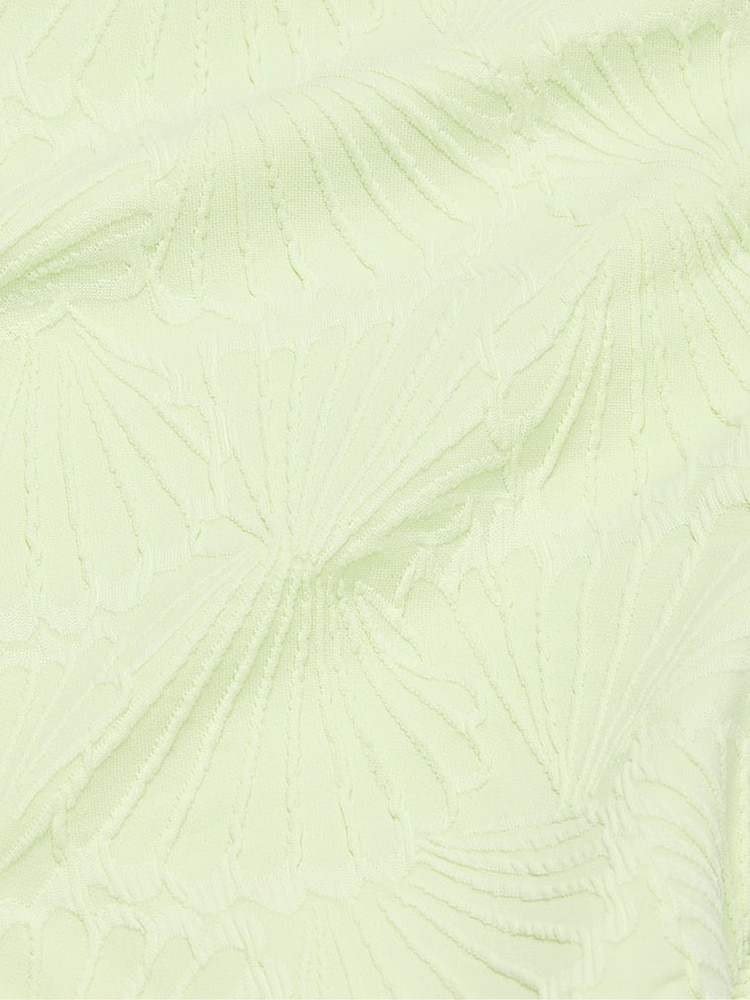 Victoria's Secret PINK Lime Cream Green Triangle Swim Bikini Top - Image 4 of 4
